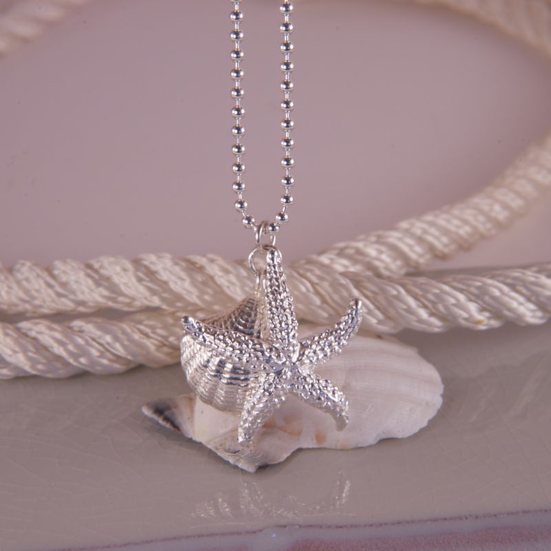 Strand Meeresleben Muschel 925 Sterlingsilber Link Armband Fein