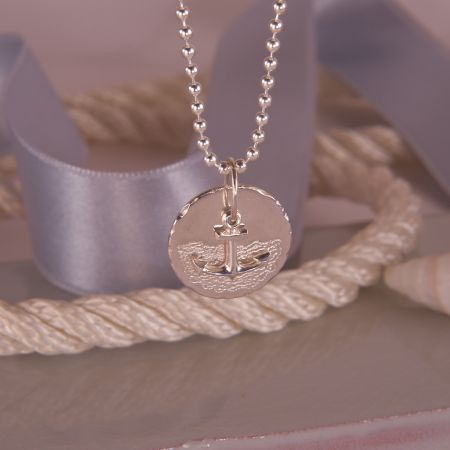 Anker-Anhänger Aus Sterlingsilber (925) Mit Kette 16-22 Zoll - Maritime Schmuck Für Herren & Damen